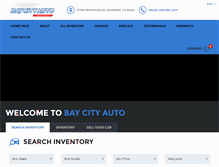 Tablet Screenshot of baycityautosales.com